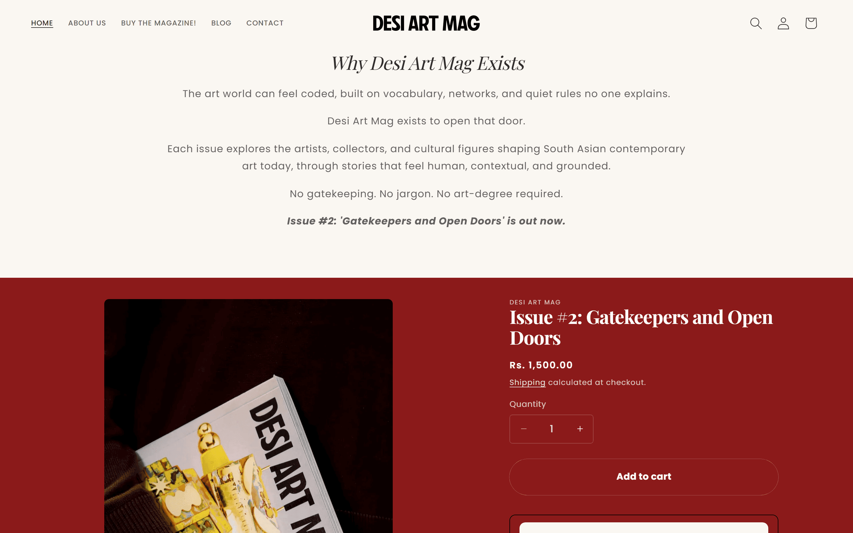 Desi Art Mag — Editorial voice