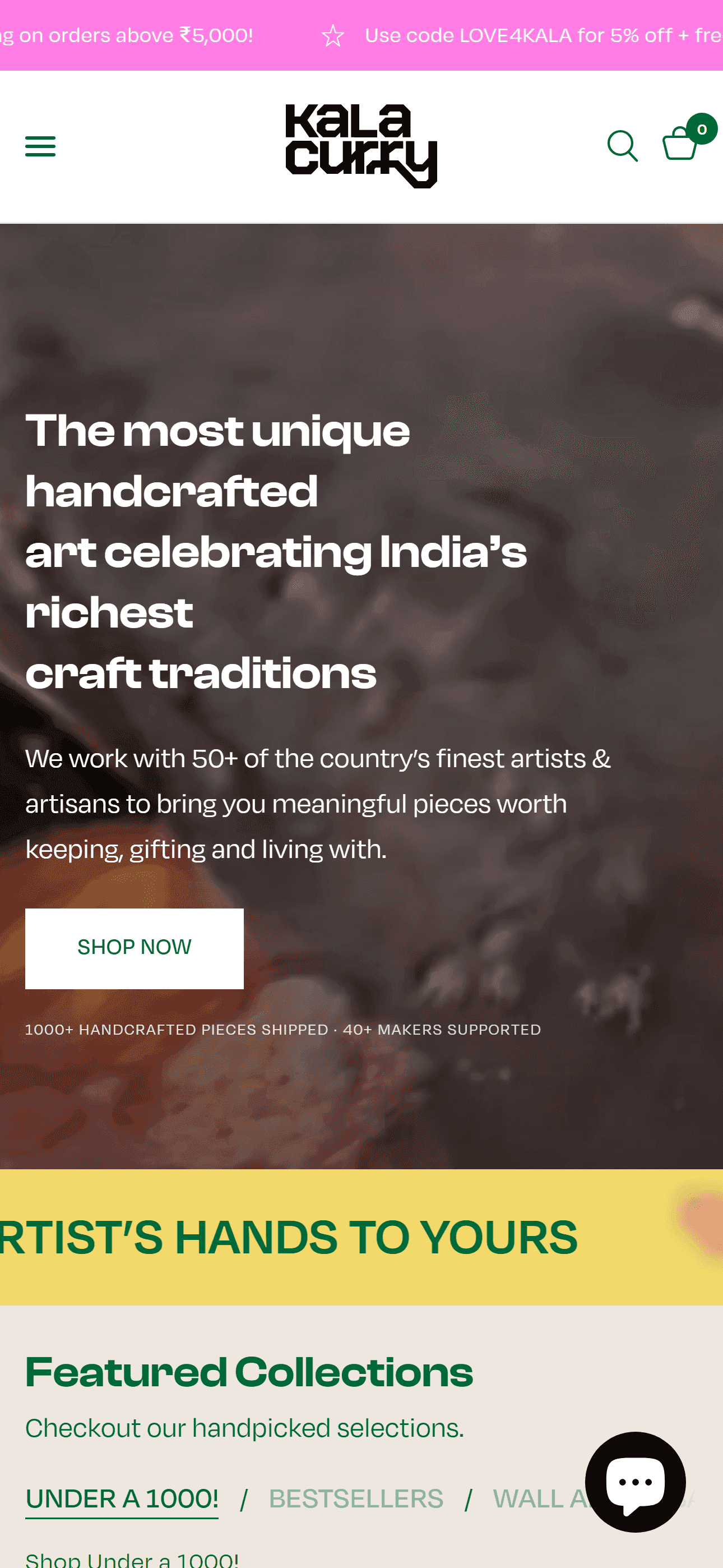 Kala Curry — Homepage