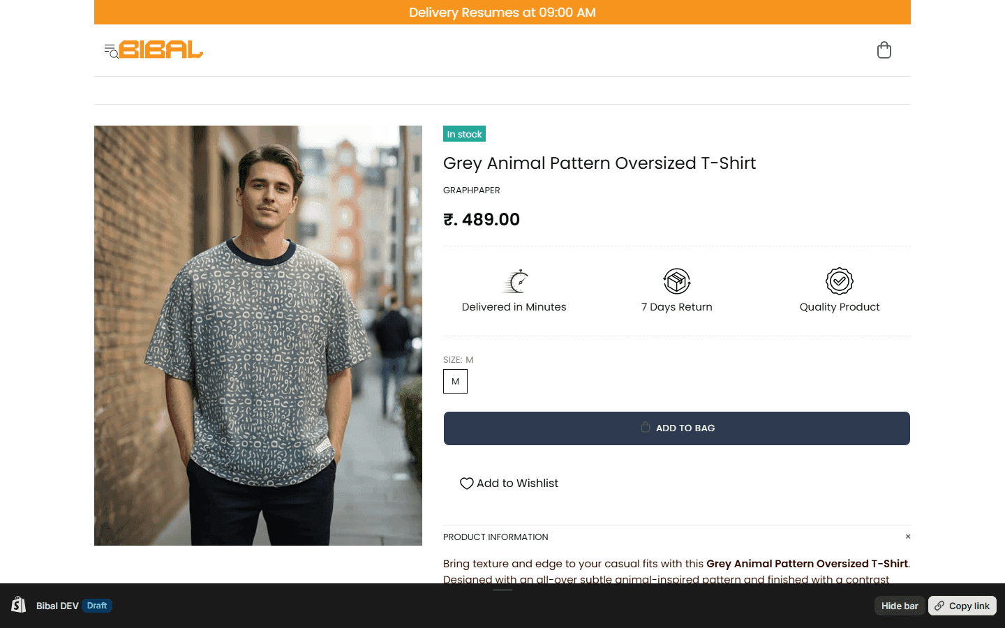 Bibal — Product page