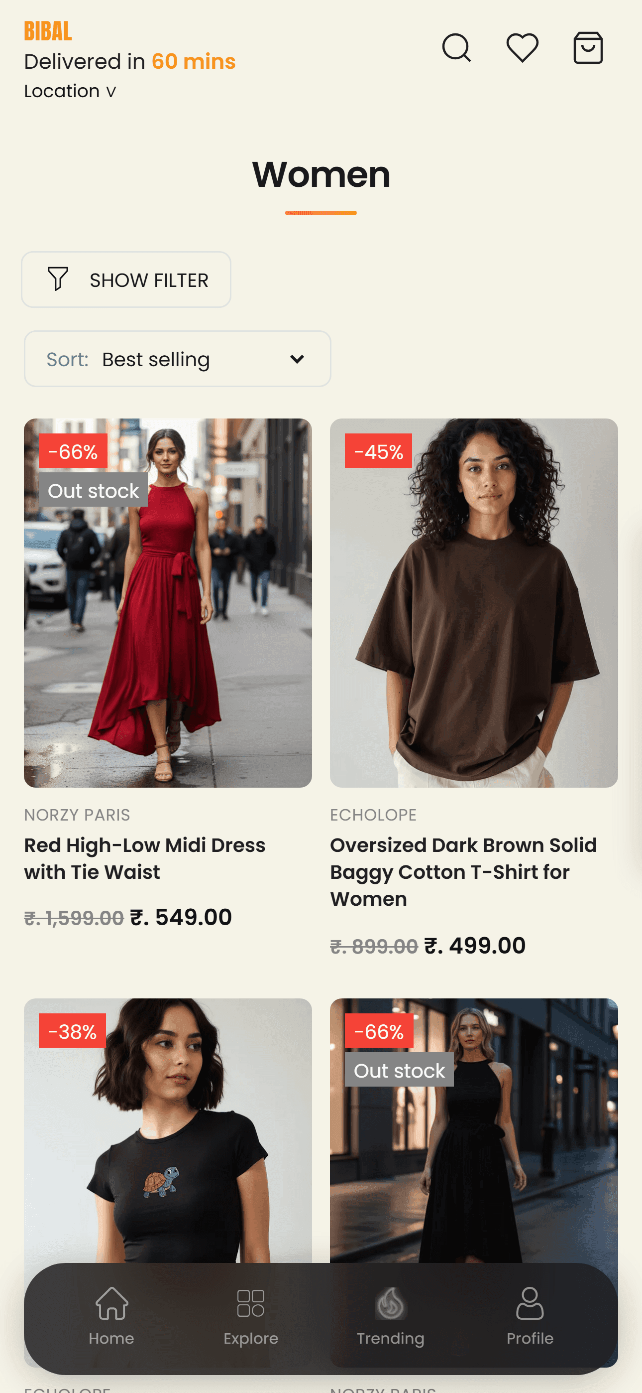 Bibal — Collection grids