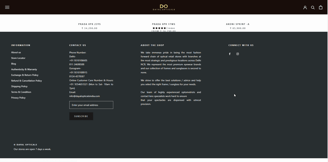 Dayal Opticals — Boutiques