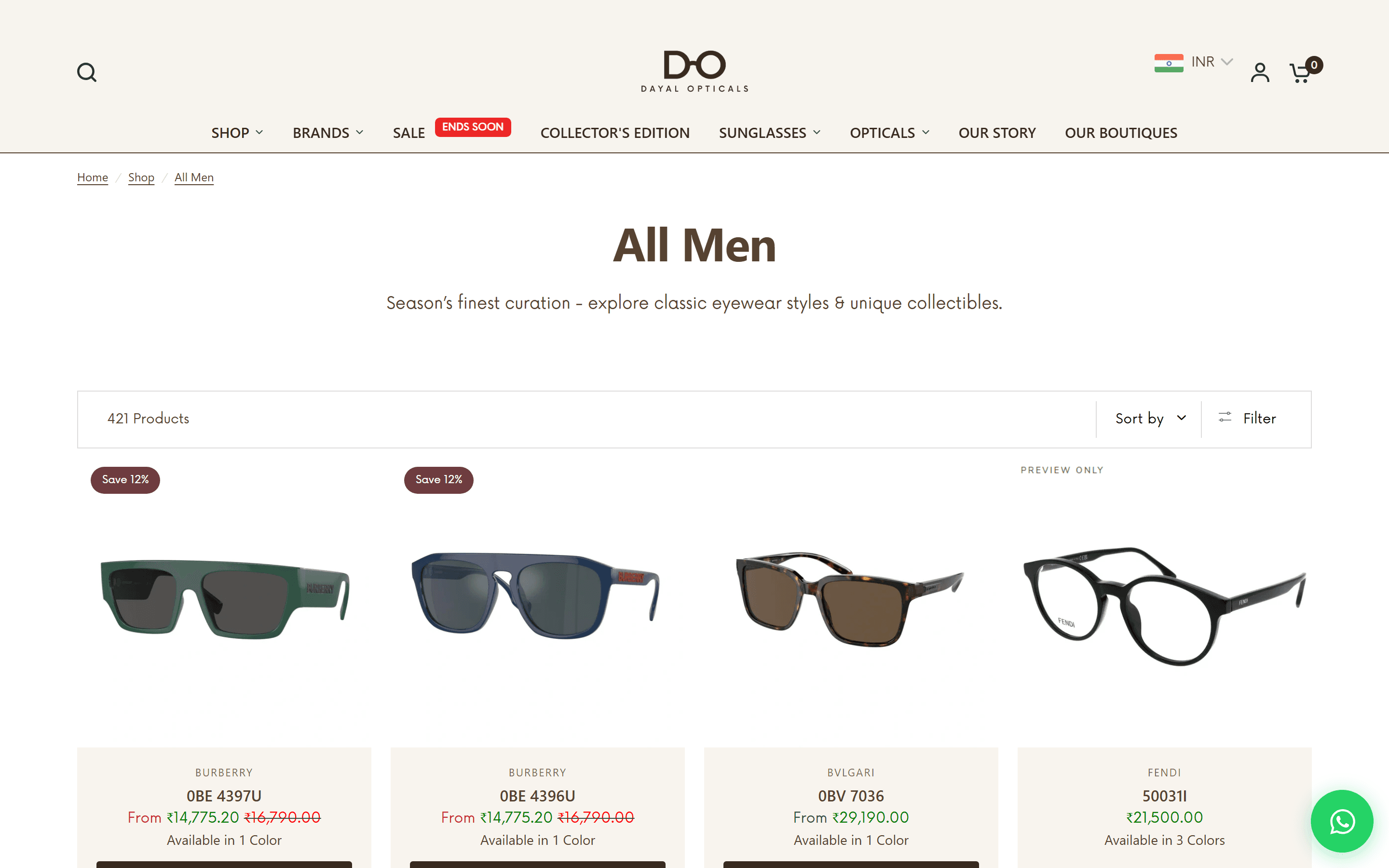 Dayal Opticals — Collection